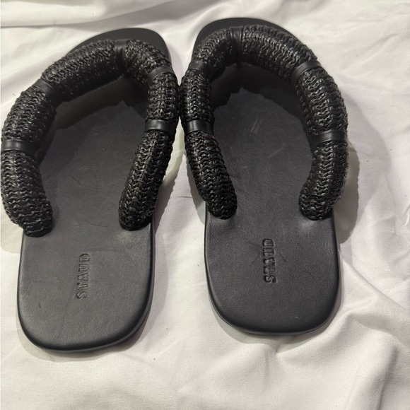 Staud Raffia Sierra Black Sandal “New” Women’s Size 41 US Size 11 - Picture 4 of 11